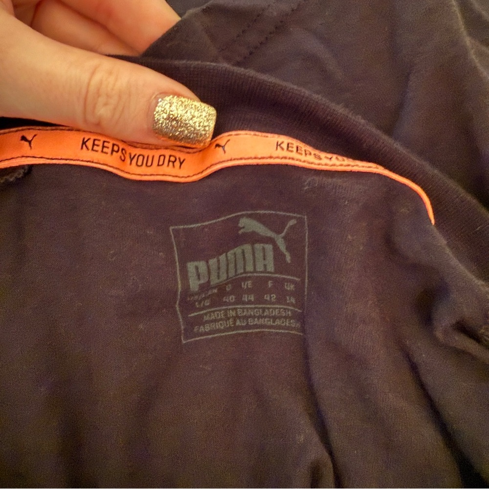Puma Cropped Athletic T-Shirt Top - Picture 6 of 7